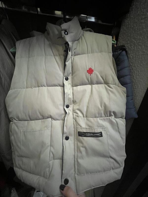 Femme Canada Goose Gilet Beige Polyamide 38 / M /