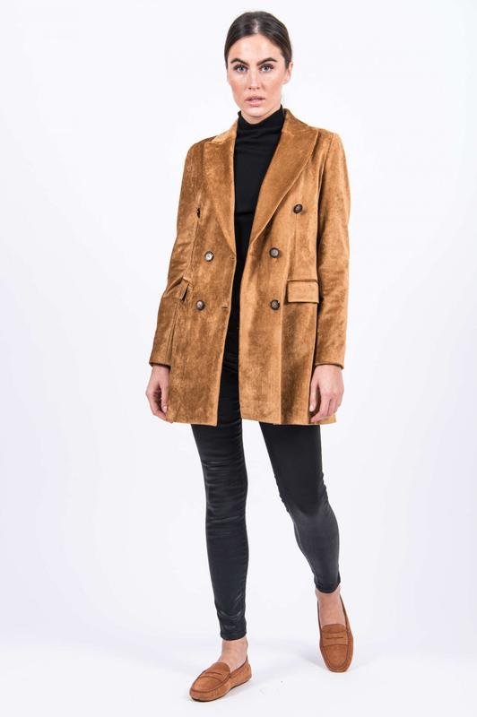 Женский Circolo 1901 Пиджак Коричневый Вискоза 40