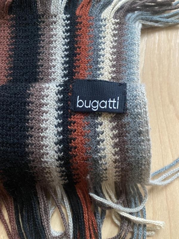 Unisexe Bugatti Écharpe Multicolore Laine