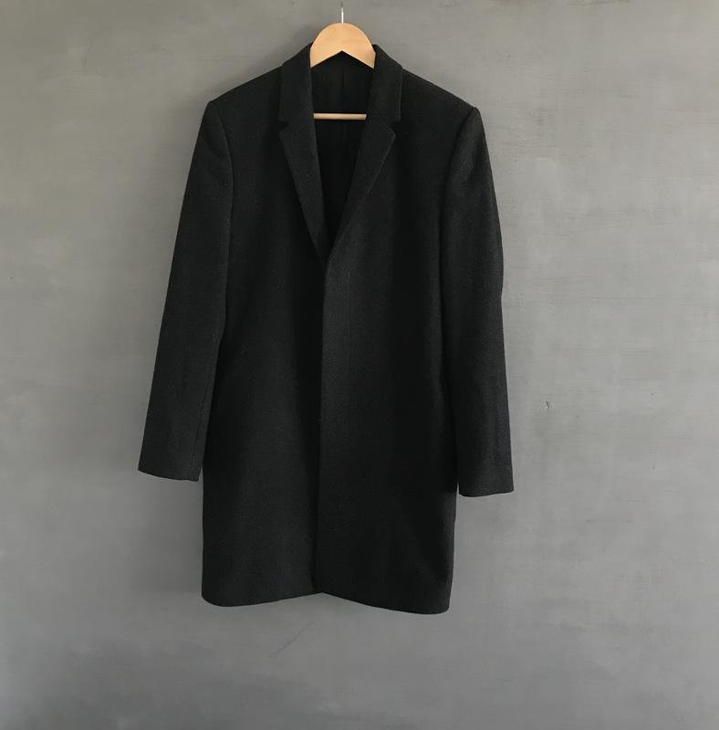 Men COS Coat Black Wool 38 / M / 46
