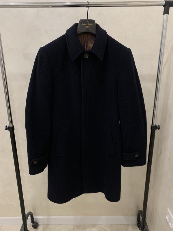 Мужской M&S Пальто Чёрный Шерсть Кашемир 36 / S /