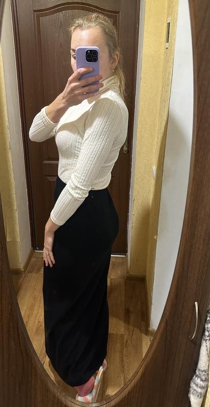 Damen Ballin Rock Schwarz Wolle 38 / M / 46