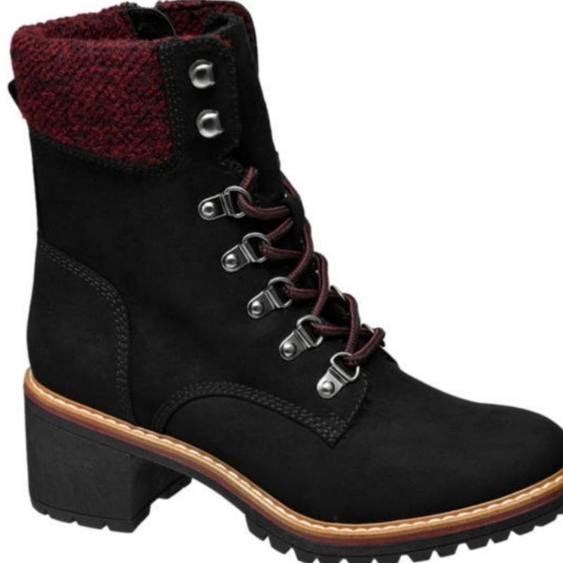 Women Clarks Boots Black Suede 35