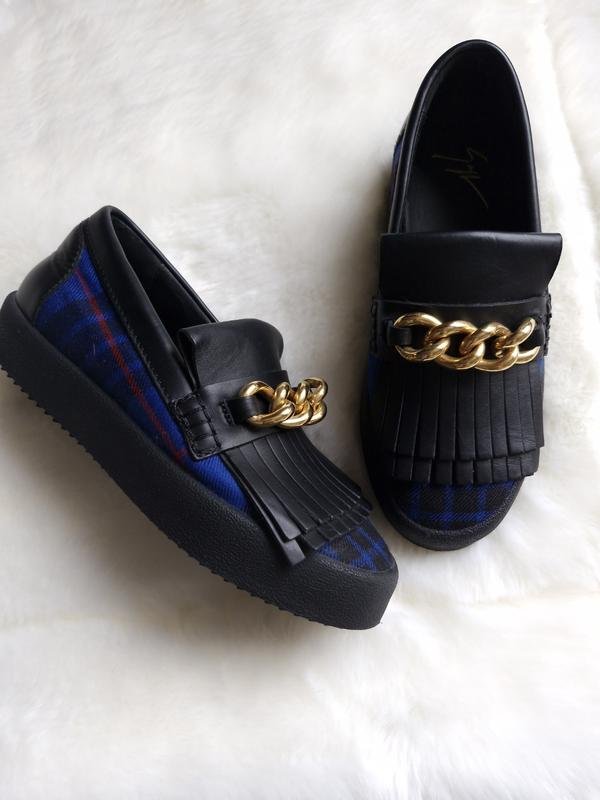 Women Giuseppe Zanotti Loafers Black Leather 38