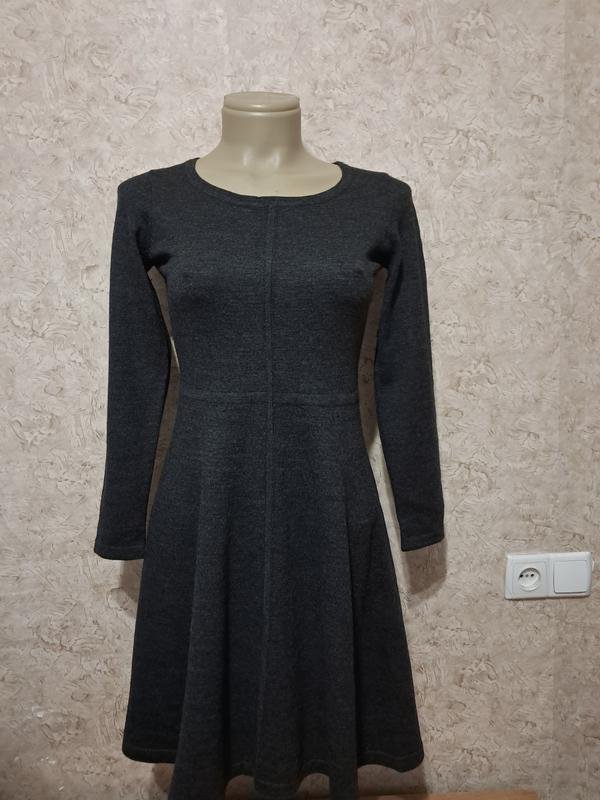 Women Hobbs Dress Grey Wool M
