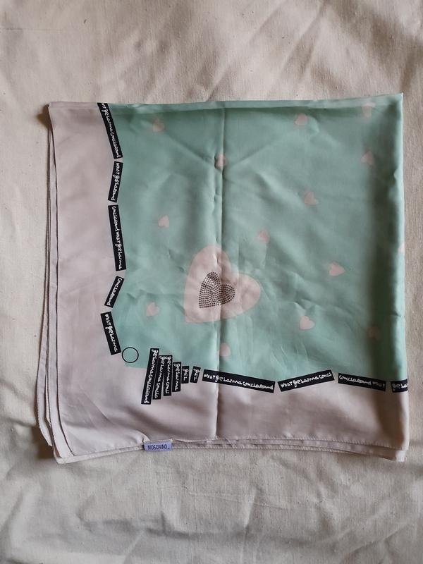 Foulard Moschino Turquoise Soie