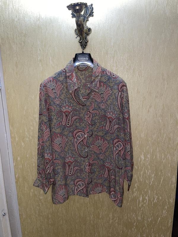 Женская Jaeger Блузка Коричневая Шелк 38 / M / 46