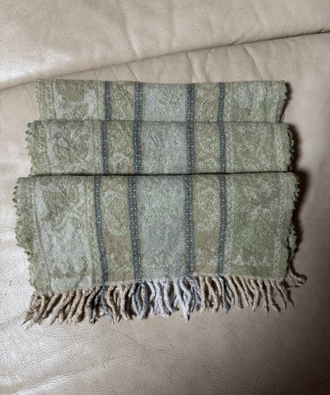 Unisex Germano Zama Schal Khaki Wolle
