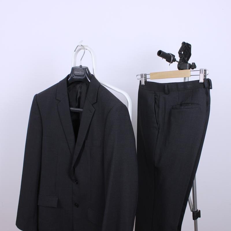 Herren Kenneth Cole Anzug Schwarz Viskose 38 / M /