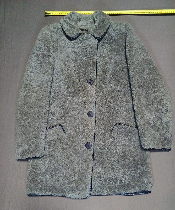 Femme Owen Barry Manteau Gris Peau de Mouton 36