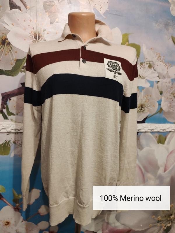 Женский Charles Tyrwhitt Свитер Бежевый Шерсть 40