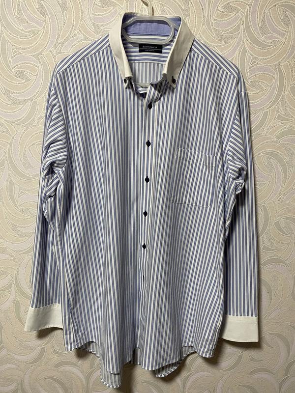 Мужской Camicissima Рубашка Голубая Хлопок 38 / M