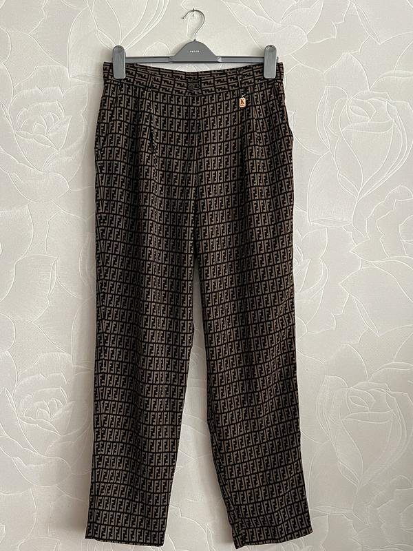 Femme Reclaimed Vintage Pantalons Marron Viscose