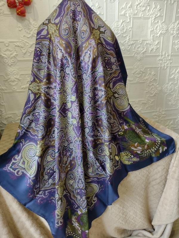 Schal Etro Marineblau Seide
