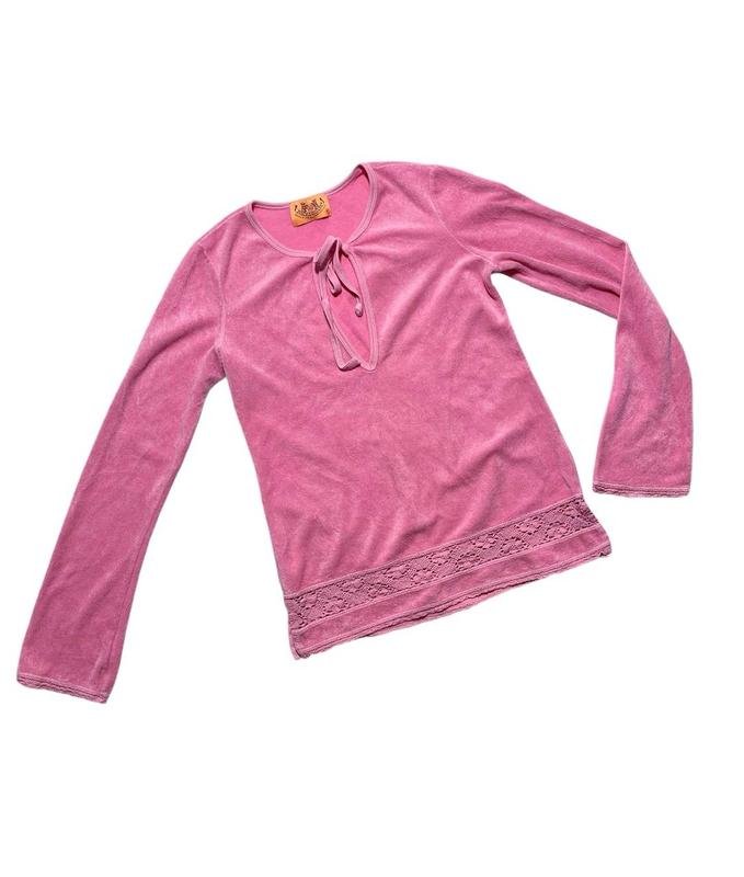 Femme Juicy Couture Pull Rose Velours 36 / S / 44