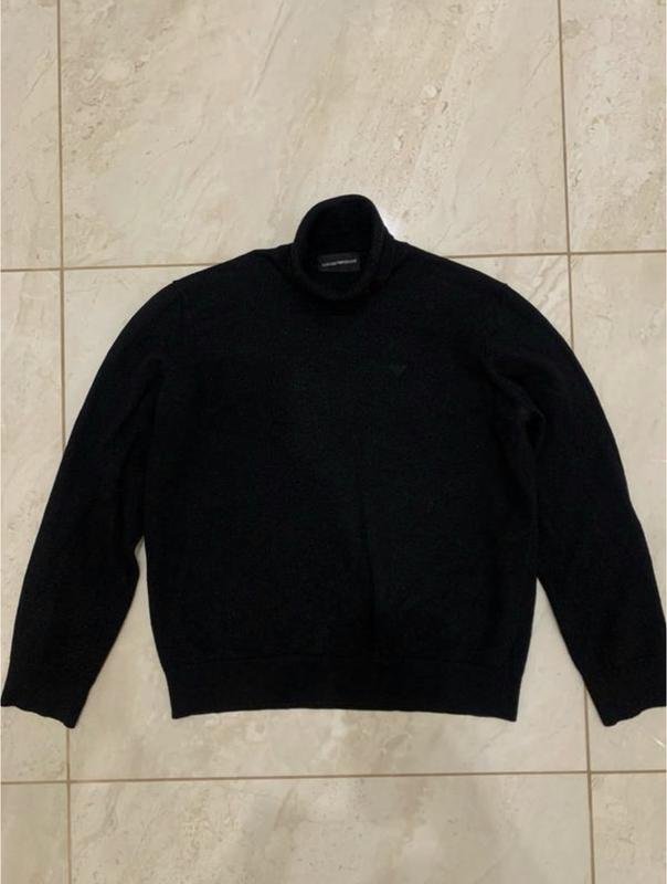 Женский Emporio Armani Свитер Чёрный Шерсть 40 / L