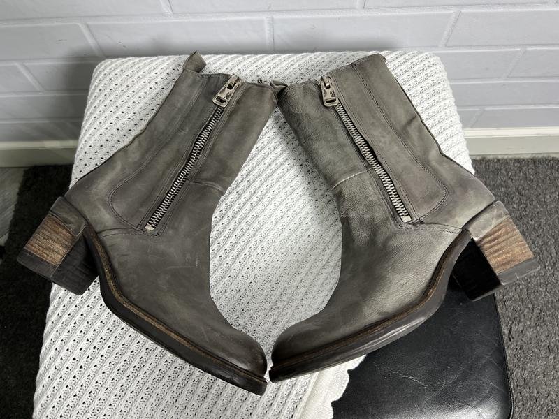 Damen A.S. 98 Stiefel Grau Leder 39