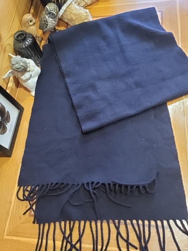 Unisex Akris Schal Marineblau  