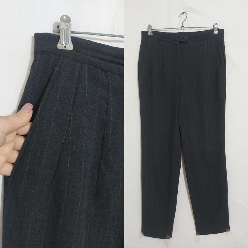 Donna Jil Sander Pantaloni Grigio Lana 38 / M / 46