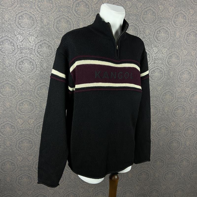 Homme Kangol Pull Noir Acrylique 42 / XL / 50