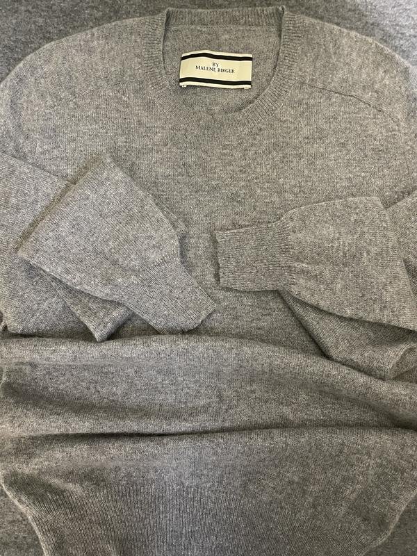 Herren By Malene Birger Pullover Grau Kaschmir 36