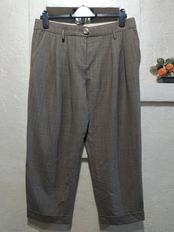 Women Iceberg Trousers Brown Wool 42 / XL / 50