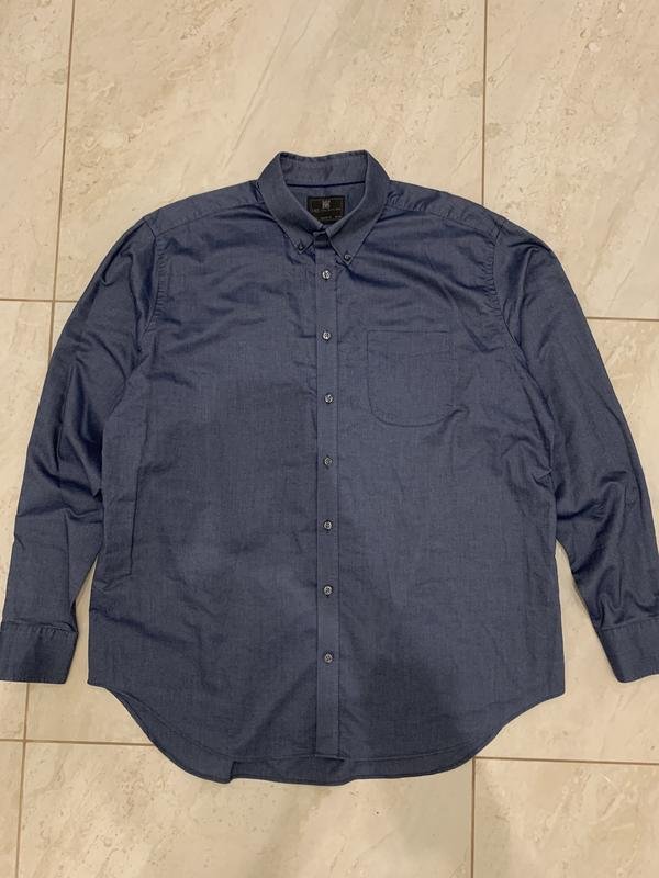 Мужской M&S Рубашка Синяя XXL