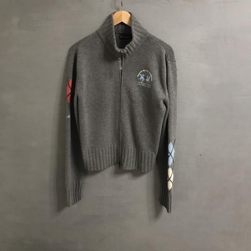 Damen La Martina Pullover Grau Wolle 44 / XXL / 52