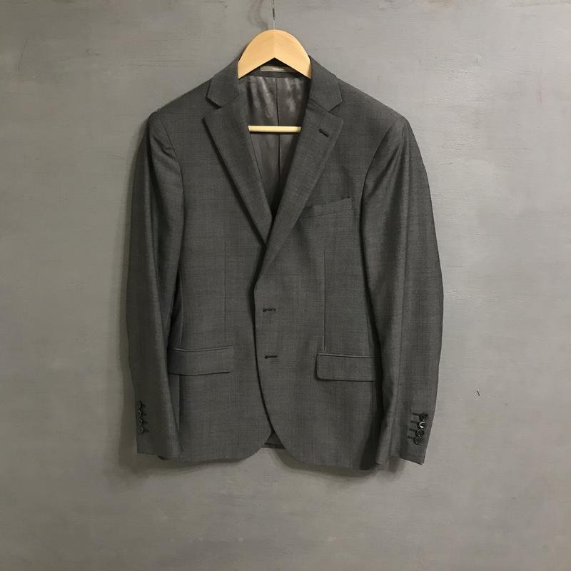 Мужской Paoloni Костюм Серый Шерсть 36 / S / 44