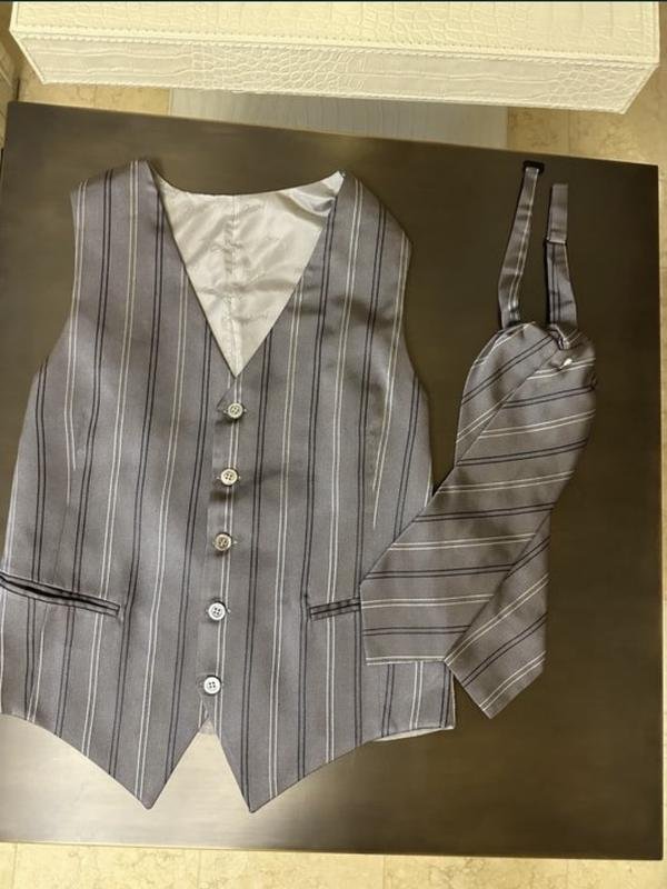 Мужской Brioni Жилетка Серый Шелк 50