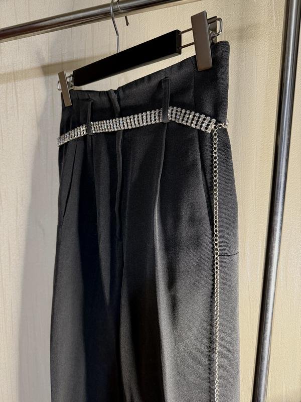 Donna Jil Sander Pantaloni Grigio Lana 36 / S / 44