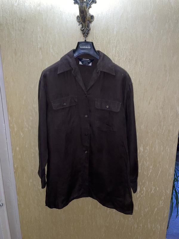 Damen Weekend Max Mara Hemd Braun Leinen 38 / M /