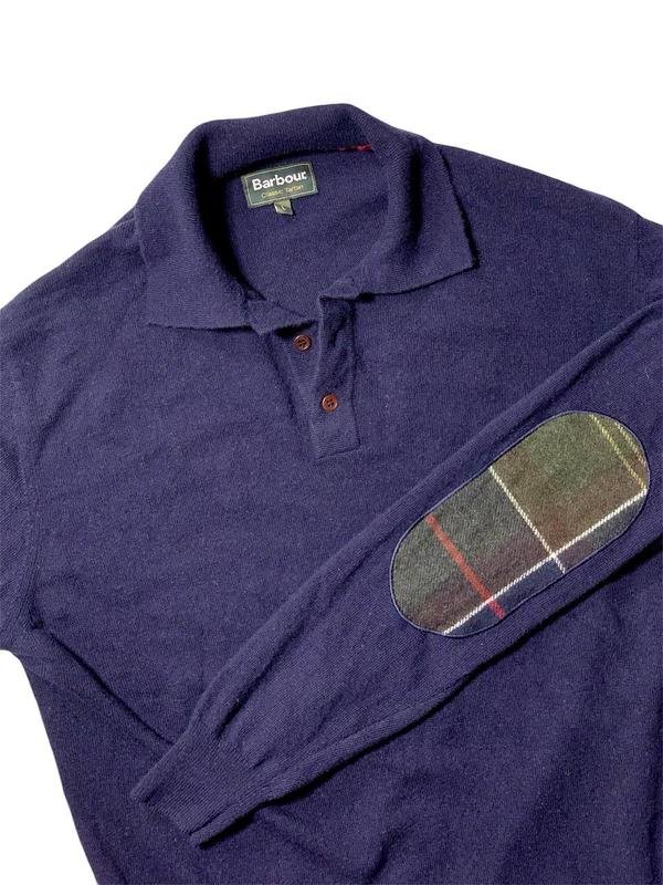 Men Barbour Sweater Navy Cashmere 40 /L / 48