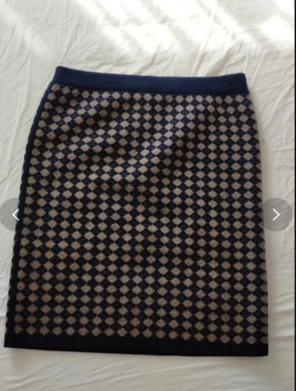 Женская Club Monaco Юбка Тёмно-синий Шерсть 36 / S