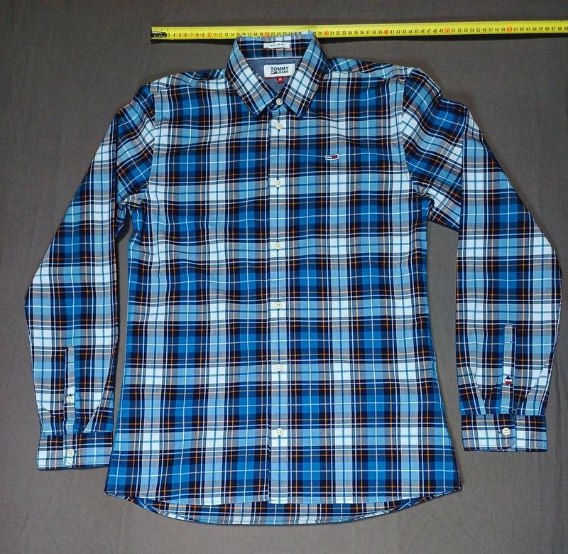 Мужской Tommy Hilfiger Рубашка Белая Хлопок 38 / M