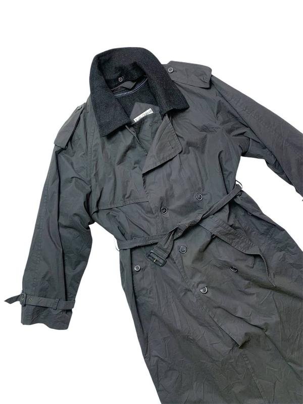 Homme Yves Gerard Trench Coat Gris Coton L