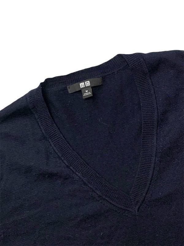 Women Uniqlo Pullover Navy Wool 38 / M / 46