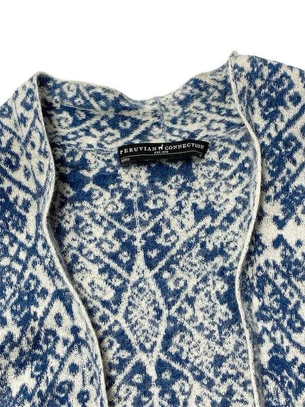 Femme Peruvian Connection Pull Bleu Marine Alpaga