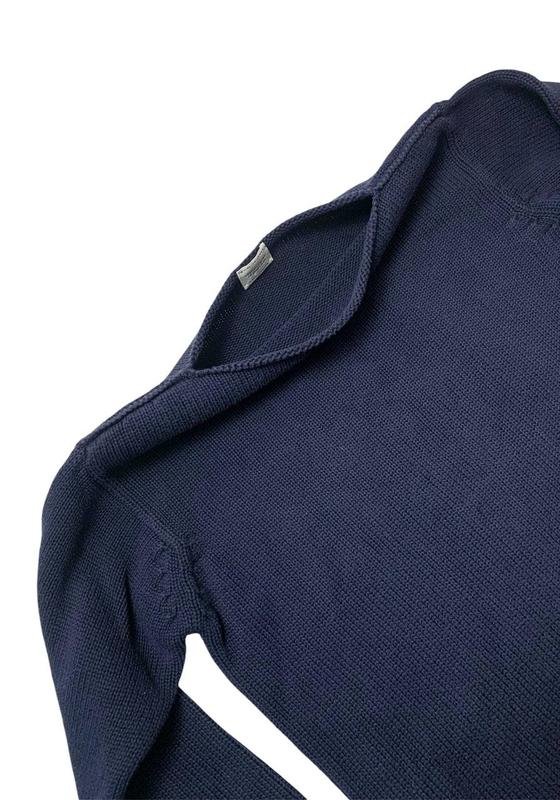 Femme Benetton Pull Bleu Marine Coton 38 / M / 46