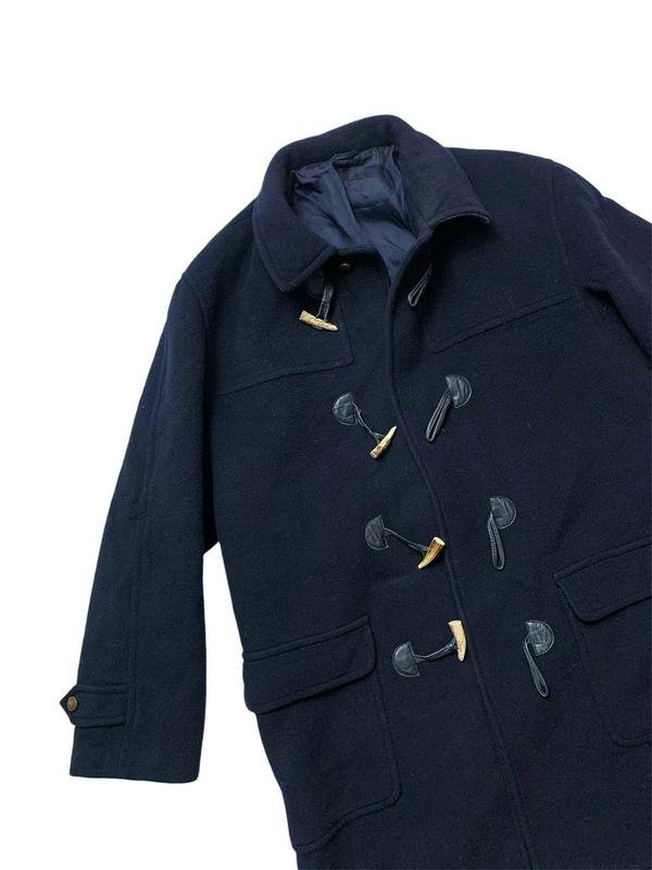 Homme Cumini Manteau Bleu Marine Laine 46 / 3XL /