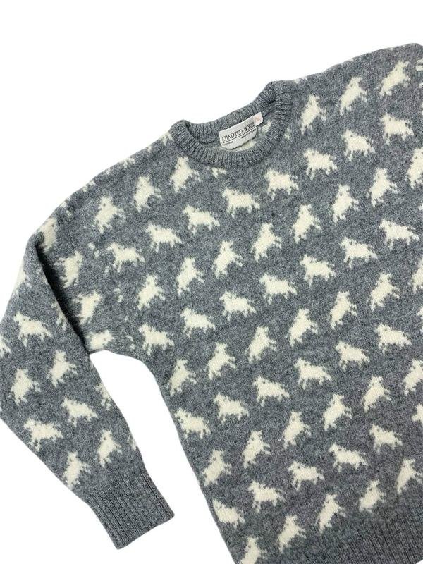 Femme Chapter House Scotland Pull Gris Laine 38