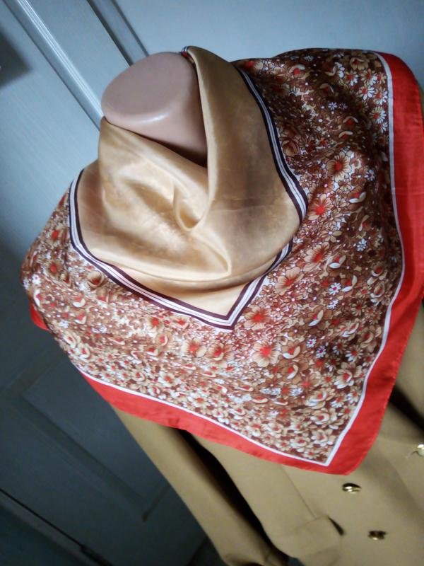 Женский Coach Шарф Красный Шелк