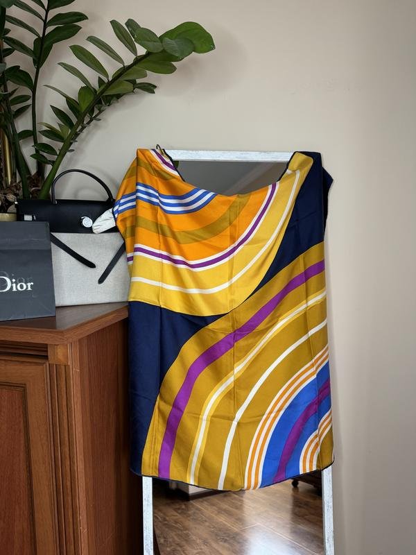 Christian Dior Платок Разноцветный Шелк