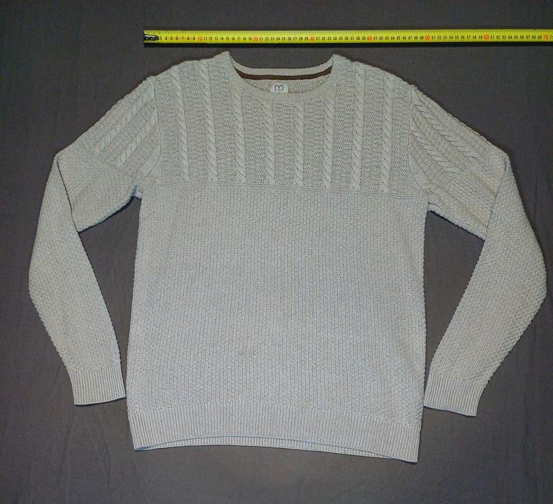 Men Milano Sweater Beige Cotton 38 / M / 46