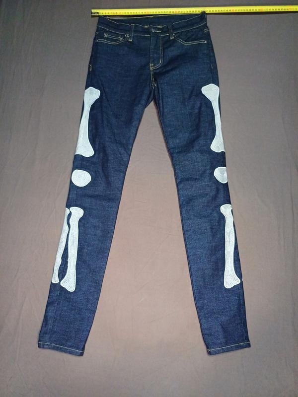 Damen MNML Jeans Marineblau Baumwolle 28 / M