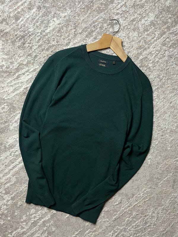 Uomo Porter & Ash Maglione Verde Cotone 42 / XL /