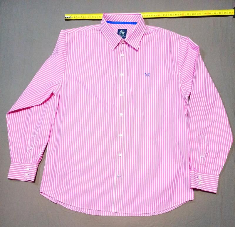 Homme Crew Clothing Chemise Rose Coton 42 / XL /