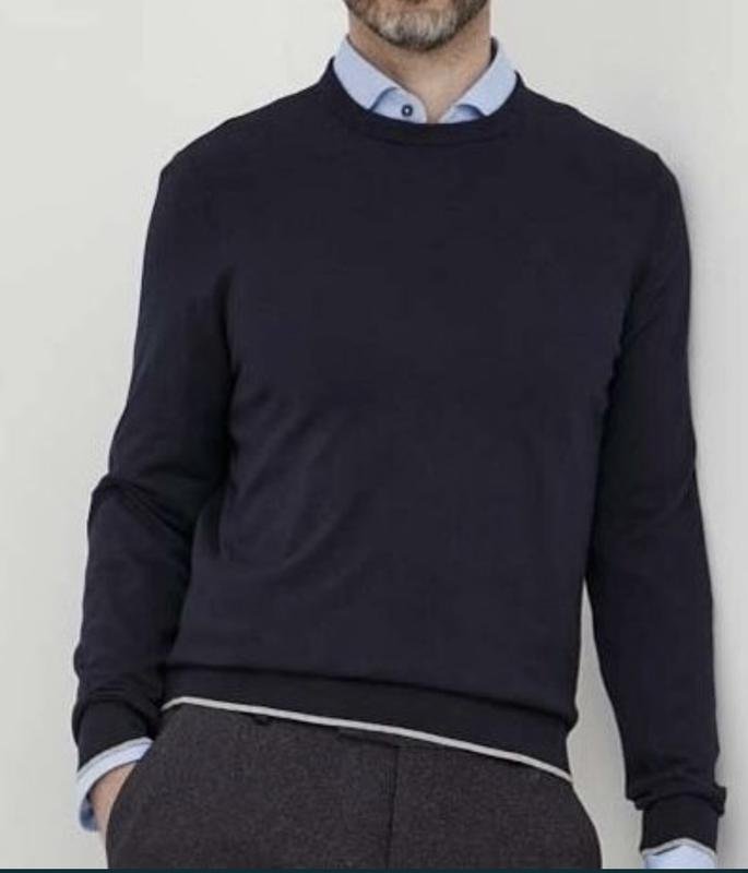 Men Armani Exchange Sweater Navy Cashmere 40 /L /