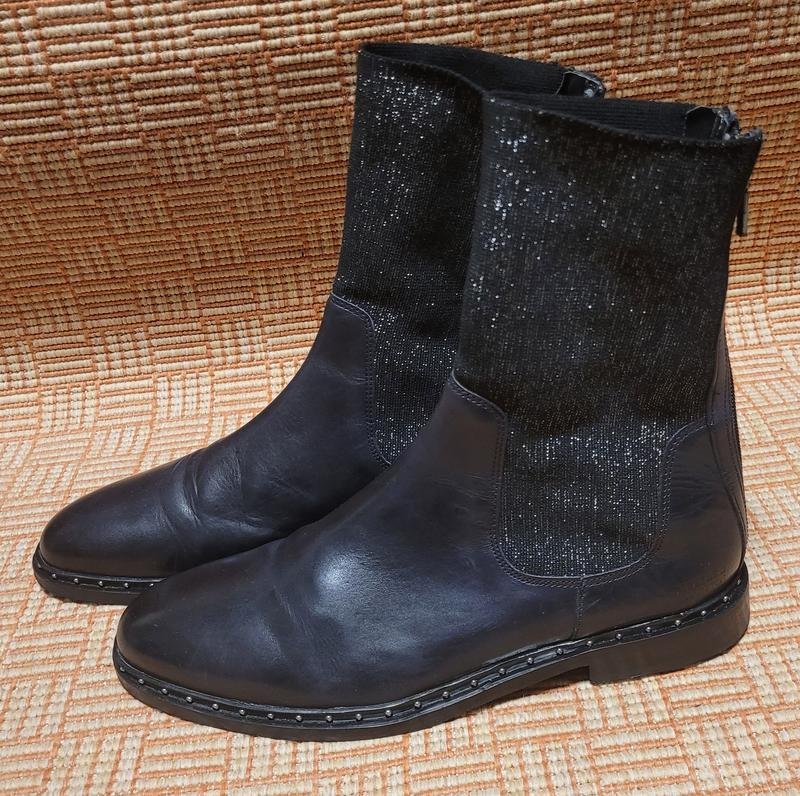 Femme Bottes Noires Cuir 40