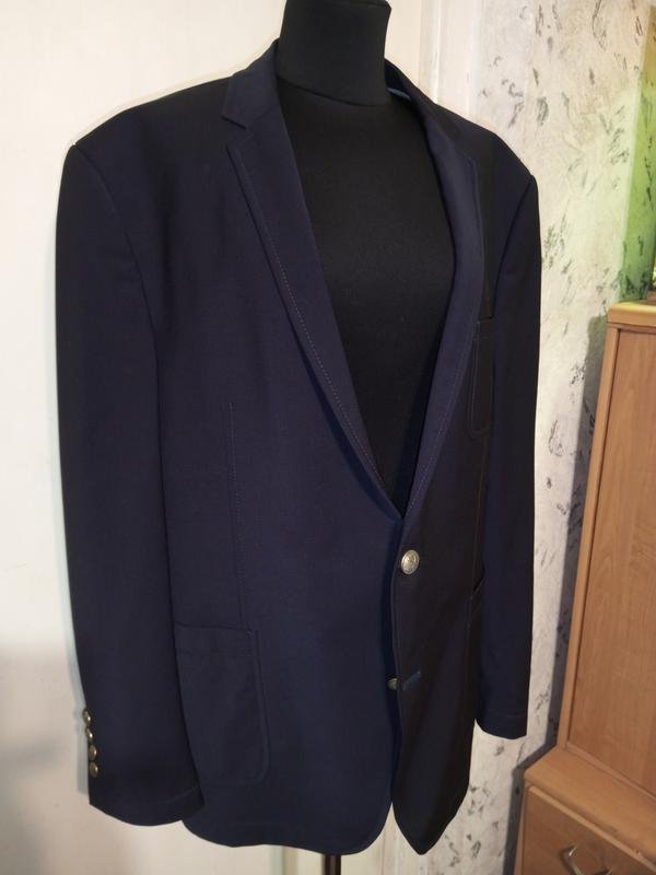 Men DRYKORN Blazer Navy Wool 44 / XXL / 52